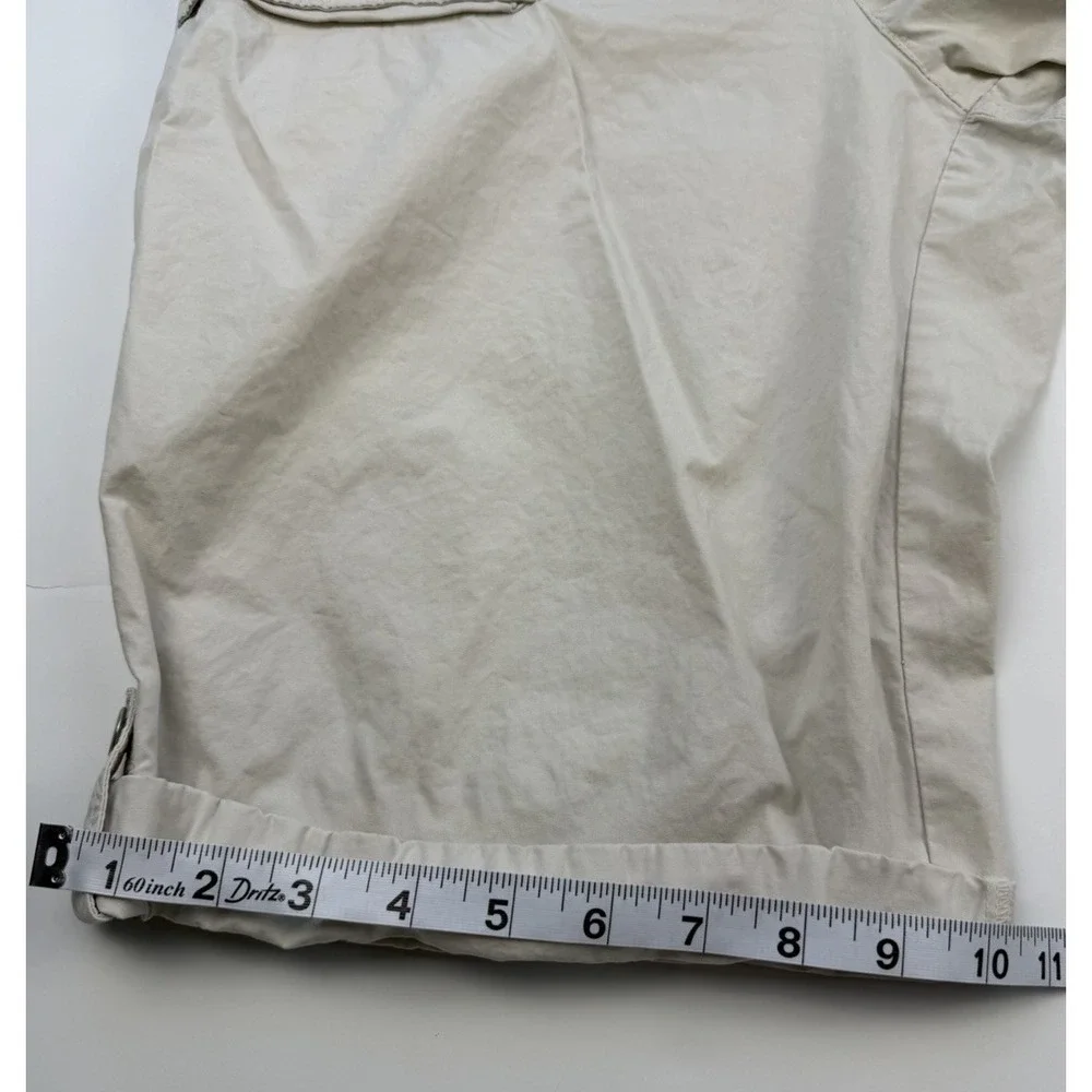 Vintage Y2K Gitano Cargo Bermuda Shorts Womens 12 Khaki Utility Stretch